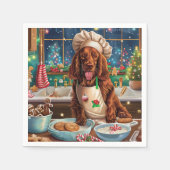 Irish Setter Holiday Baking: feestelijke kerstdage Servet (Voorkant)