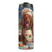 Irish Setter Holiday Baking: feestelijke kerstdage Thermosbeker (Voorkant)