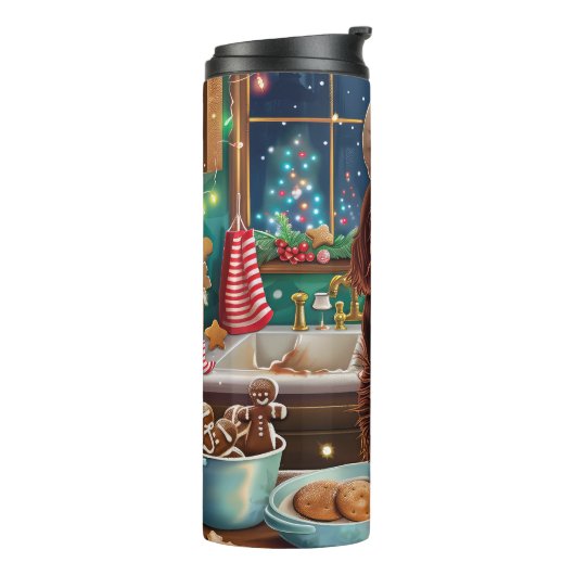 Irish Setter Holiday Baking: feestelijke kerstdage Thermosbeker (Gedraaid links)