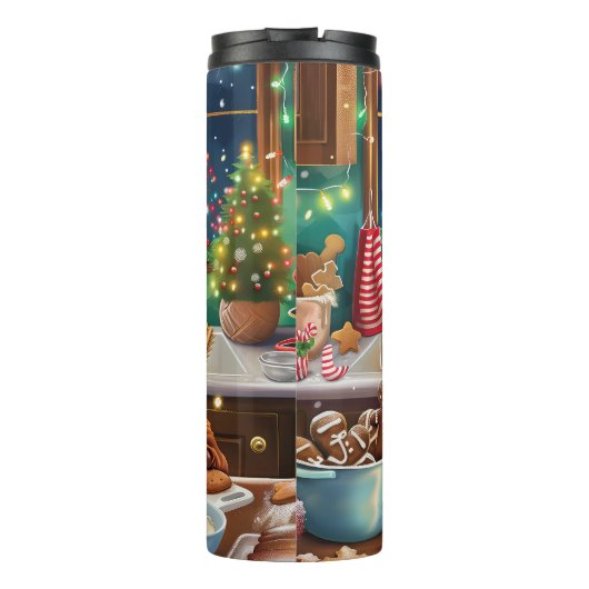 Irish Setter Holiday Baking: feestelijke kerstdage Thermosbeker (Achterkant)