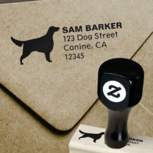 Irish Setter Hondenras Silhouette retouradres Rubberstempel