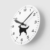 Irish Setter Hondenras Silhouette Ronde Klok (Hoek)