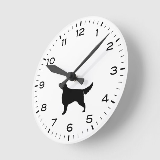 Irish Setter Hondenras Silhouette Ronde Klok (Hoek)