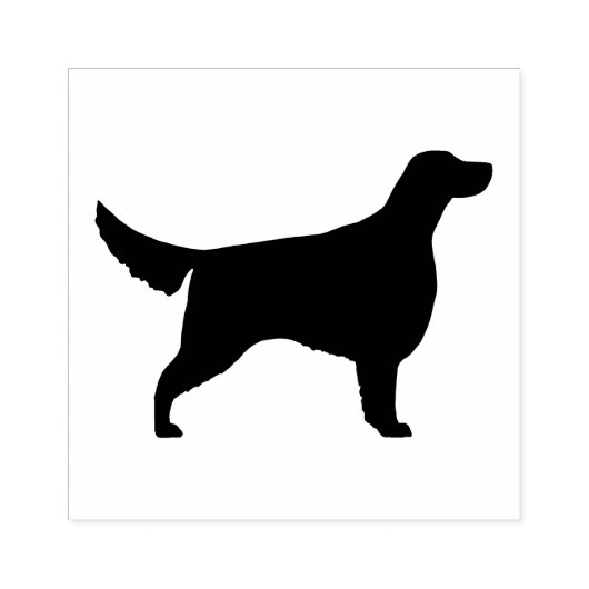 Irish Setter Hondenras Silhouette Rubberstempel (Afrduk)