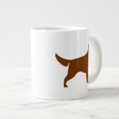 Irish Setter Hondenras Silhouettes Grote Koffiekop (Voorkant rechts)