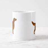 Irish Setter Hondenras Silhouettes Grote Koffiekop (Voorkant)