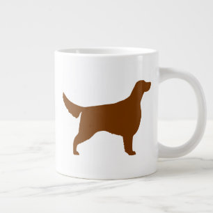 Irish Setter Hondenras Silhouettes Grote Koffiekop