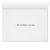 Irish Setter in winter denkt aan jou (Binenzijde Horizontaal (Onderkant))