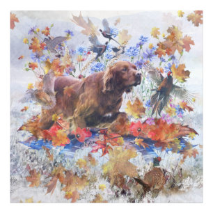 Irish Setter jagter Foto Print Foto Afdruk