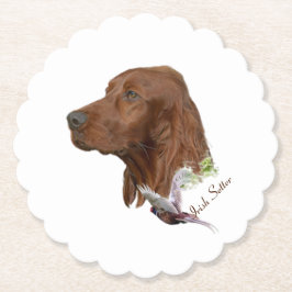 Irish Setter Kartonnen Onderzetters