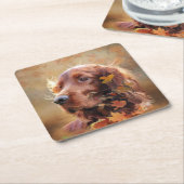 Irish Setter Kartonnen Onderzetters (Schuin)