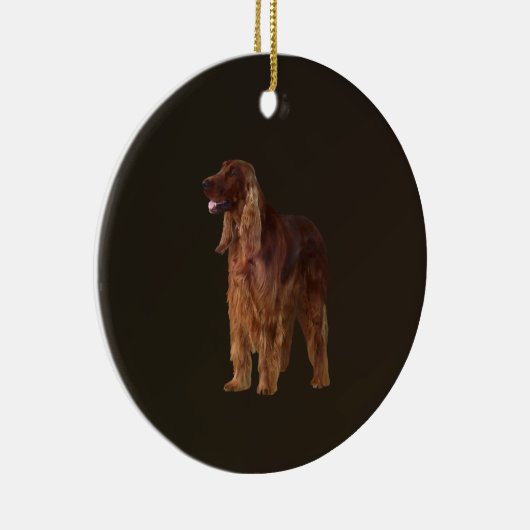 Irish Setter Keramisch Ornament (Rechts)