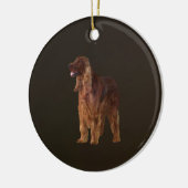 Irish Setter Keramisch Ornament (Links)