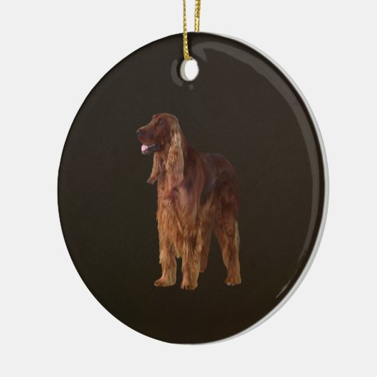 Irish Setter Keramisch Ornament (Links)