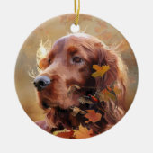 Irish Setter Keramisch Ornament (Voorkant)