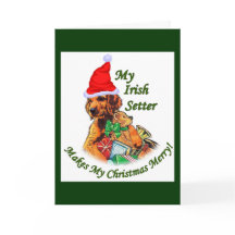 Irish Setter kerstcadeautjes
