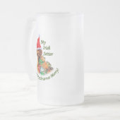 Irish Setter kerstcadeautjes Matglas Bierpul (Voorkant links)