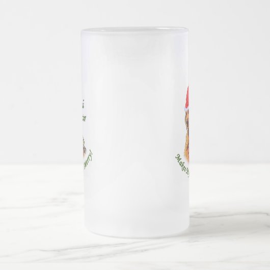 Irish Setter kerstcadeautjes Matglas Bierpul (Center)