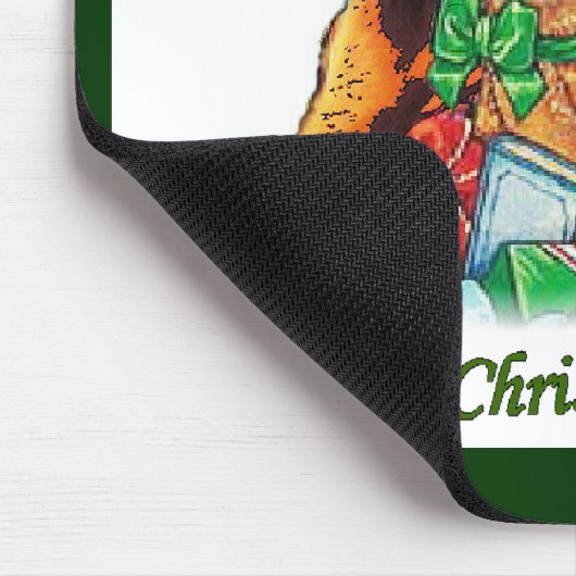 Irish Setter kerstcadeautjes Muismat (Hoek)