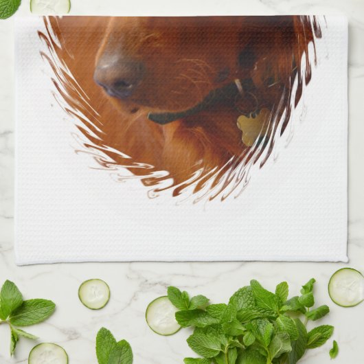 Irish Setter Kitchen Towel Theedoek (Gevouwen)