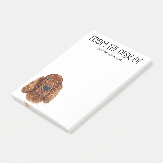 Irish Setter liefhebber Post-it® Notes (Schuin)