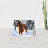 Irish Setter liet het sneeuwen Kerstmis Kaart (Voorkant)