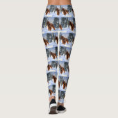 Irish Setter liet het sneeuwen Kerstmis Leggings (Achterkant)