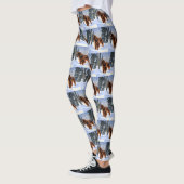 Irish Setter liet het sneeuwen Kerstmis Leggings (Links)