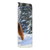 Irish Setter liet het sneeuwen Kerstmis Thermosbeker (Geroteerd rechts)