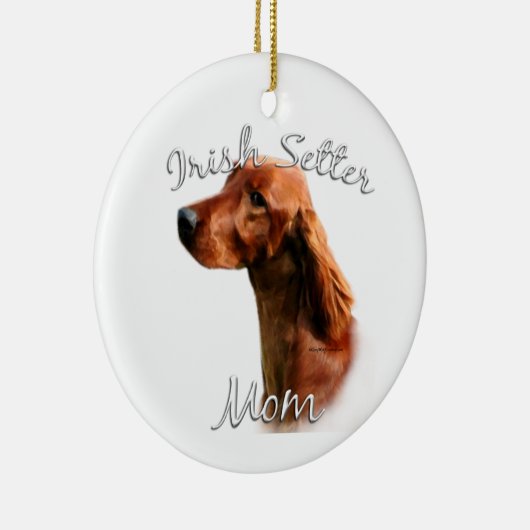 Irish Setter Ma 2 Keramisch Ornament (Rechts)