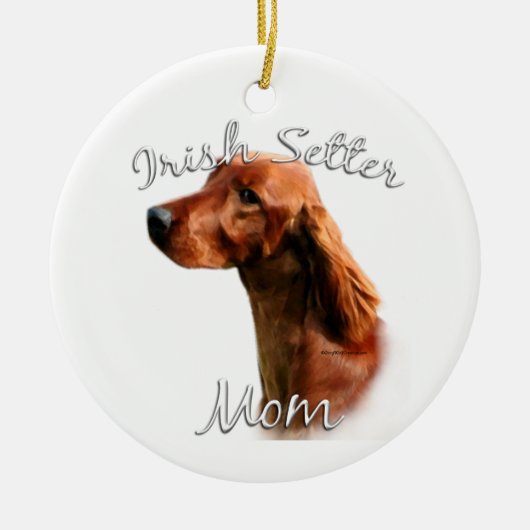 Irish Setter Ma 2 Keramisch Ornament (Voorkant)