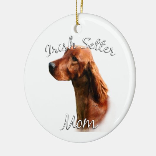 Irish Setter Ma 2 Keramisch Ornament (Links)