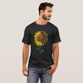 Irish Setter Ma Cute Sunflower Dog Paws Lover Mot T-shirt (Voorkant volledig)