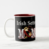 Irish Setter Ma Gifts Tweekleurige Koffiemok (Links)
