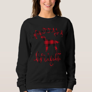 Irish Setter Merry kerstbuffalo Pset Dog Cut Trui