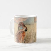 Irish Setter met fazant Koffiemok (Voorkant links)