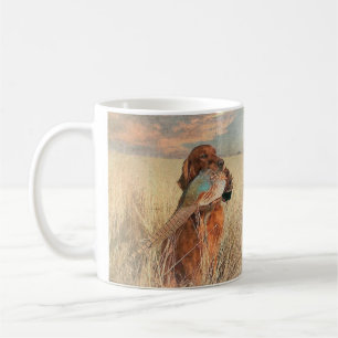 Irish Setter met fazant Koffiemok