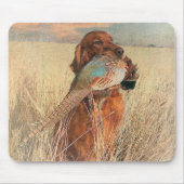 Irish Setter met fazant Muismat (Voorkant)