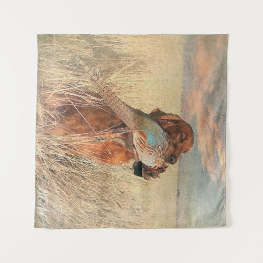 Irish Setter met fazant Wandkleed (Voorkant (horizontaal))