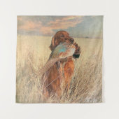 Irish Setter met fazant Wandkleed (Voorkant)