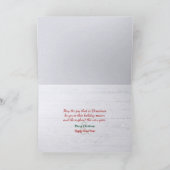 Irish Setter met Snowman Feestdagen Kaart (Binnen)