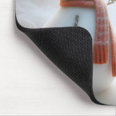 Irish Setter met Snowman Muismat (Hoek)