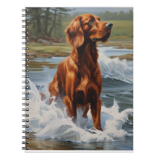 Irish Setter Notitieboek (Voorkant)