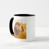 Irish Setter op sofa Mok (Voorkant links)