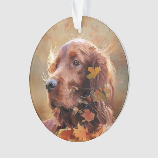 Irish Setter Ornament (voorkant)