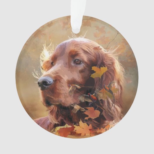 Irish Setter Ornament (voorkant)