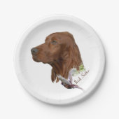 Irish Setter Papieren Bordje (Voorkant)