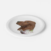 Irish Setter Papieren Bordje (Gekanteld)