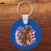 Irish Setter Patriot Sleutelhanger (Voorkant)