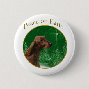 Irish Setter Peace Ronde Button 5,7 Cm